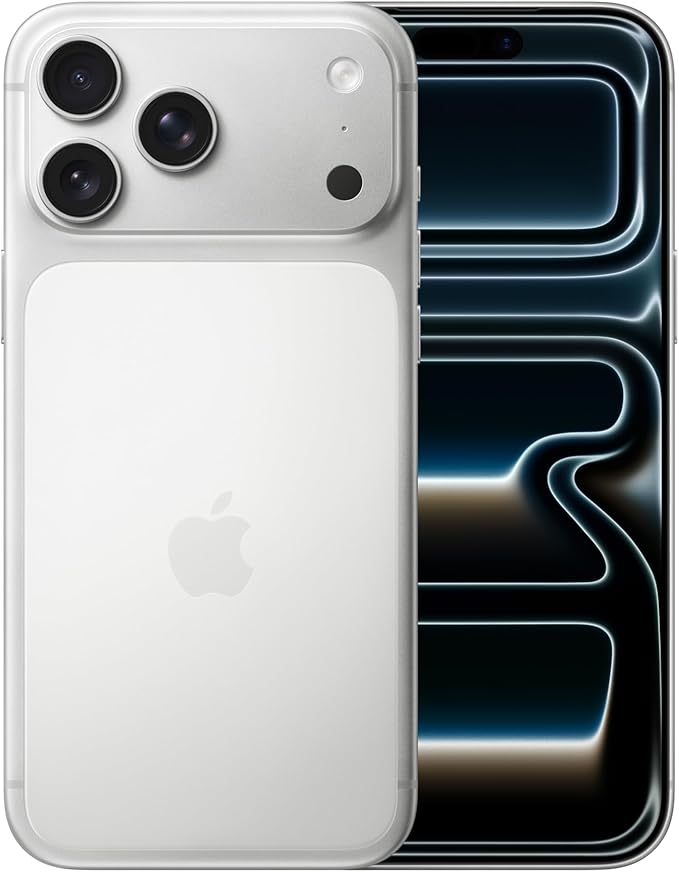 Apple iPhone 17 Pro Max 256 GB: 6.9-inch Display with ProMotion, A19 Pro Chip, Best Battery Life in Any iPhone Ever, Pro Fusion Camera System, Center Stage Front Camera; Silver