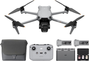 DJI Air 3S Fly More Combo (RC-N3), Drone with 1" CMOS Wide-Angle & Medium Tele Camera, 4K/60fps HDR Video, Nightscape Omnidirectional Obstacle Sensing & 3 Batteries for Extended Flight Time